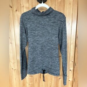 Nike Women's Heather Charcoal Cowl Neck Pullover Size Small
